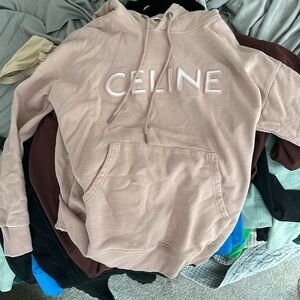 Oversized Celine Hoodie - blush size M